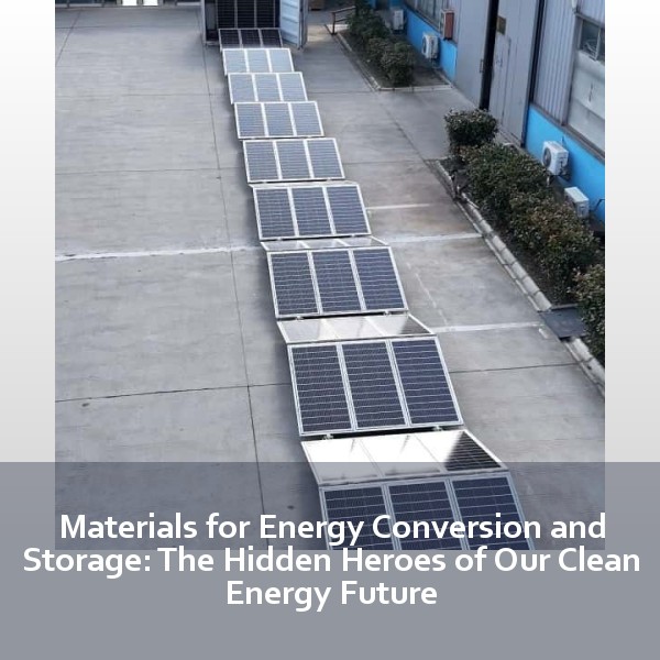 Materials for Energy Conversion and Storage: The Hidden Heroes of Our Clean Energy Future